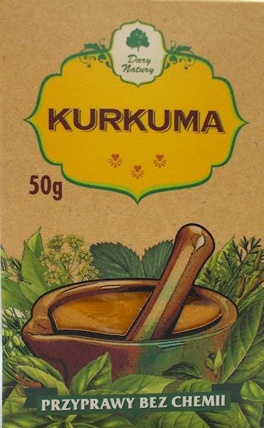 Kurkuma (kartonik) 50g Dary Natury