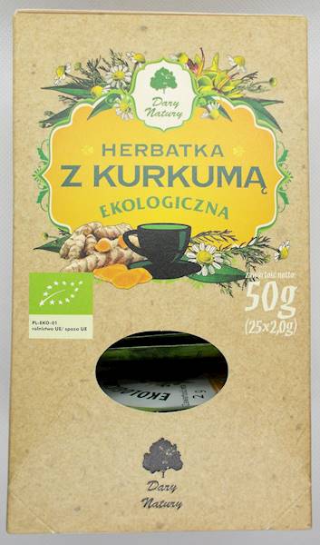 EKO Herbata z kurkumą 25x2g Dary Natury