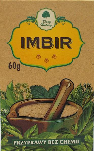 Imbir (kartonik) 60g Dary Natury