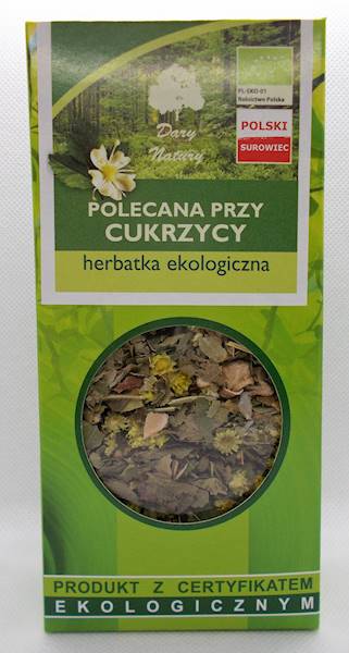 EKO Herbata polecana przy cukrzycy 50g Dary Natury