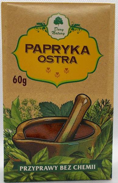 Papryka ostra 60g Dary Natury