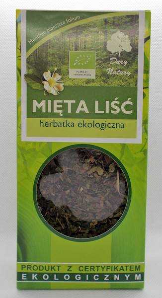 EKO Mięta liść 25g Dary Natury