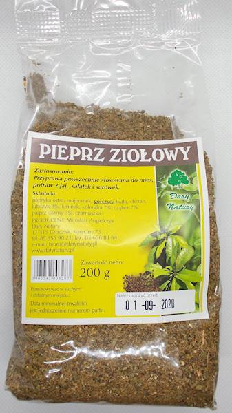 Pieprz ziołowy 200g Dary Natury