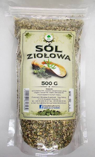 Sól ziołowa 500g Dary Natury