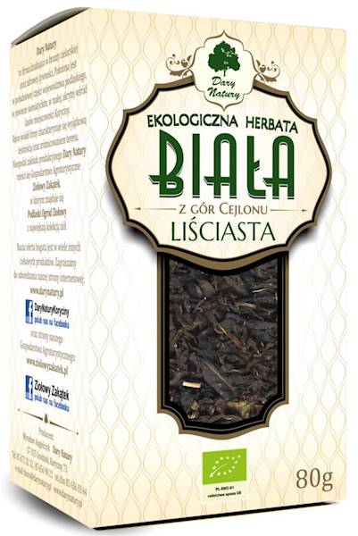 EKO Herbata biała liściasta 80g Dary Natury