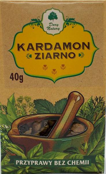 Kardamon ziarno (kartonik) 40g Dary Natury