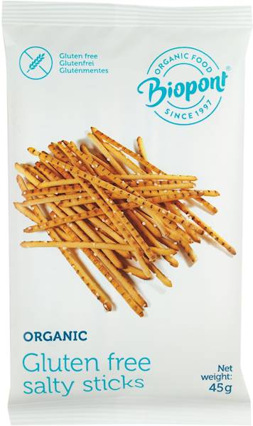Bio Bezglutenowe paluszki solone 45g