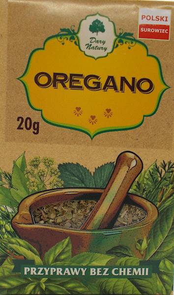 Oregano (kartonik) 20g Dary Natury