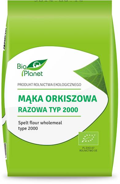 BIO Mąka orkiszowa razowa typ 2000 1kg Bio Planet