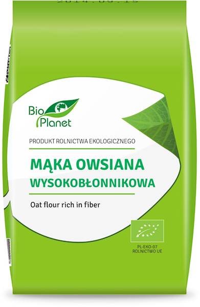 BIO Mąka owsiana wysokobłonnikowa 1kg Bio Planet