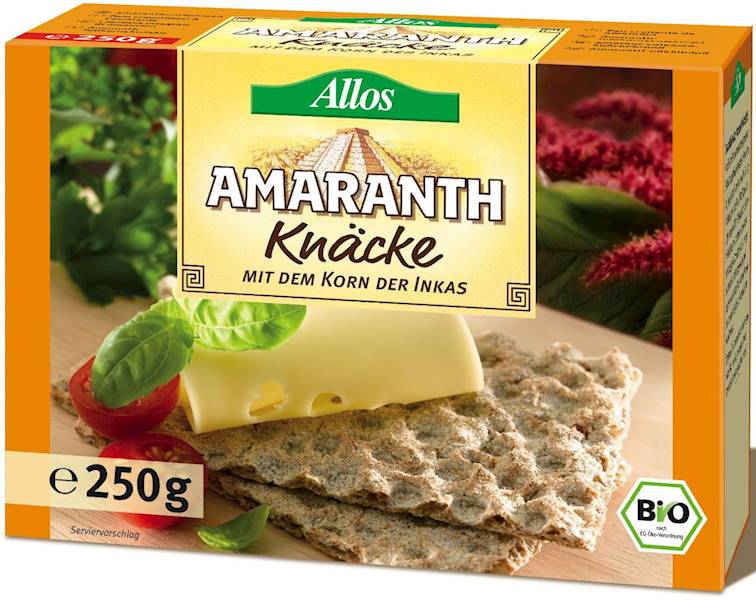 BIO Pieczywo chrupkie amarantusowe b/c 250g Allos