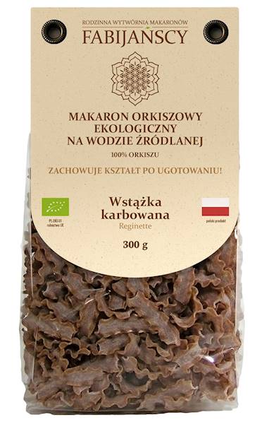 BIO Makaron orkiszowy razowy wstążka karbowana 300
