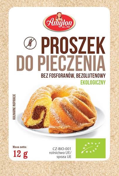 BIO Bezglutenowy Proszek do pieczenia 12g Amylon