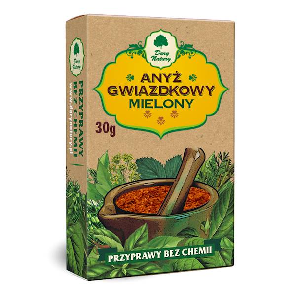 Anyż gwiazdkowy mielony 30g Dary Natury