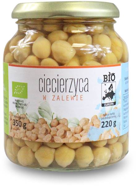 BIO Ciecierzyca w zalewie w słoiku 340g BIO Europa