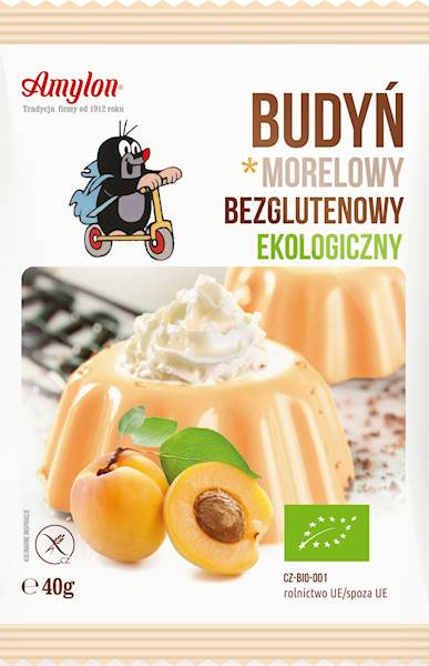 BIO Bezglutenowy Budyń morelowy 40g Amylon