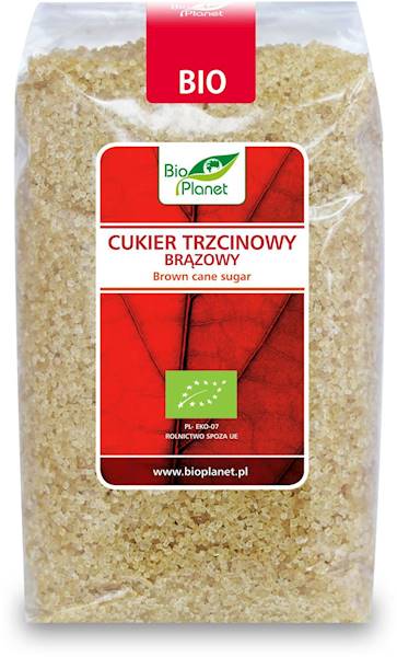 BIO Cukier trzcinowy brązowy 500g Bio Planet