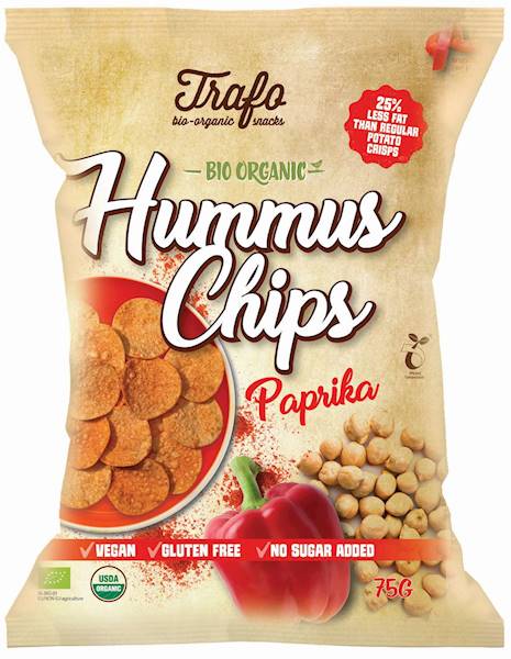 BIO b/glut. chipsy z ciecierzycy paprykowe 75g
