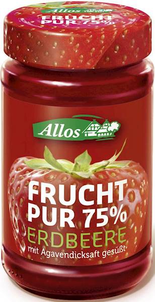 BIO Mus truskawkowy 75% owoców 250g