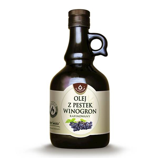 Olej z pestek winogron 0,5l Oleofarm