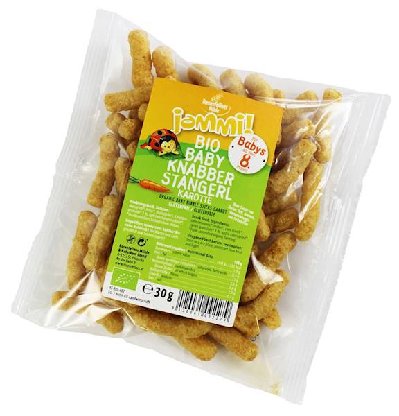 BIO Chrupki b/glut. dla dzieci marchewkowe 30g