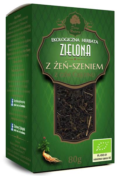 EKO Herbata zielona z żeń-szeniem 80g DN