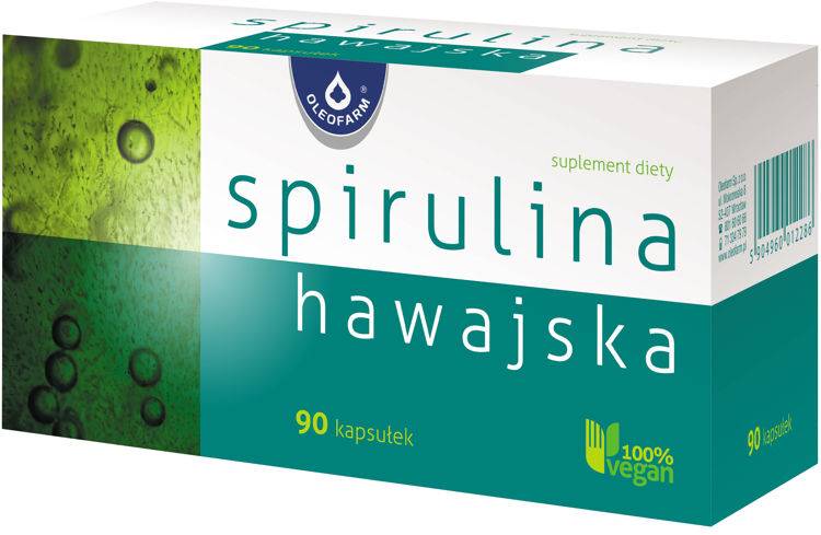 Spirulina hawajska 90 kapsułek Oleofarm