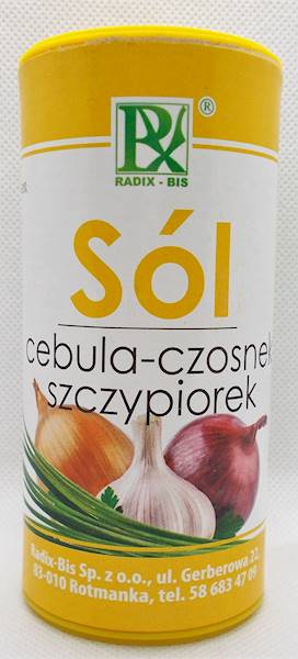 Sól tuba ceb-czosn-szczyp 140g Radix