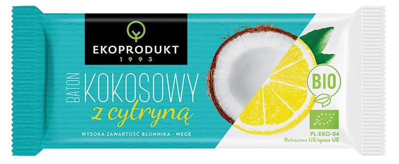 BIO Baton kokosowy z cytryną 30g