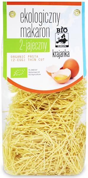 BIO Makaron 2-jajeczny krajanka 250g BioEuropa