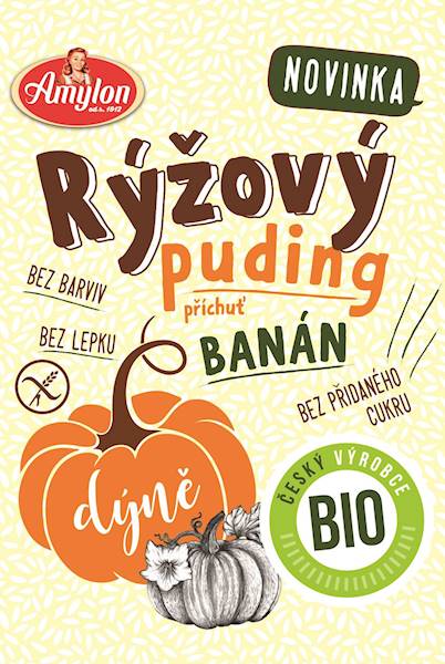 BIO Bezglutenowy Budyń ryżowy banan-dyn 40g Amylon
