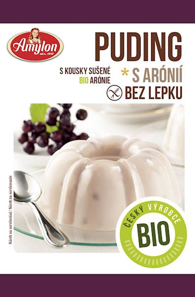BIO Bezglutenowy Budyń z aronią 40g Amylon