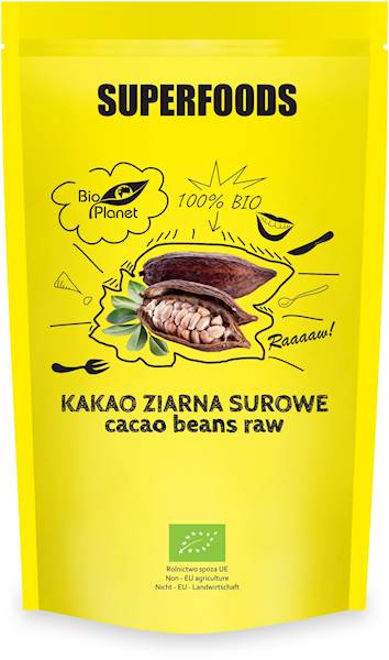 BIO Kakao ziarna surowe 200g BioPlanet