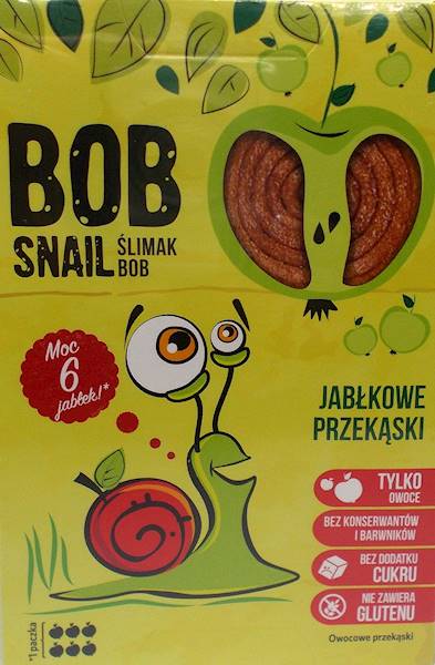 Bob snail jabłkowe przekąski - żelki bez cukru 60g