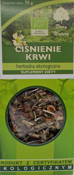 EKO Herbata Ciśnienie krwi 50g Dary Natury SD