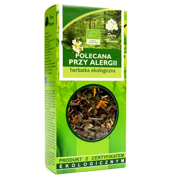 EKO Herbatka polecana przy alergii 50g Dary Natury