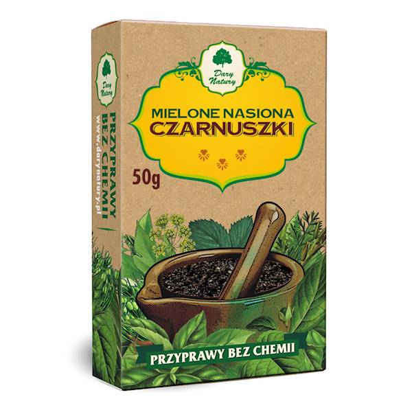 Czarnuszka mielone nasiona 50g Dary Natury