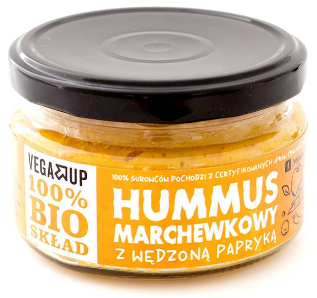 BIO Hummus marchewkowy z wędzoną papryką Vega Up