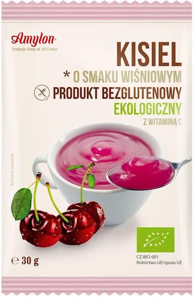 BIO Bezglutenowy kisiel wiśniowy 30g Amylon