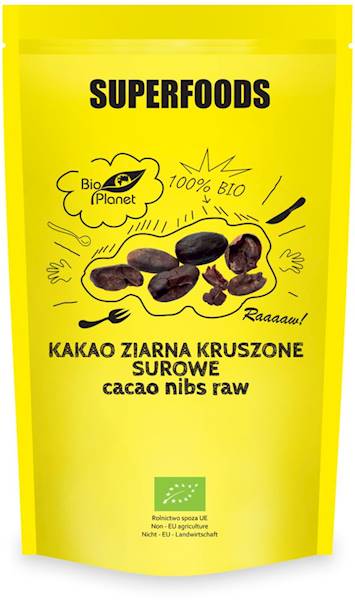 BIO Kakao ziarna surowe kruszone 250g BioPlanet