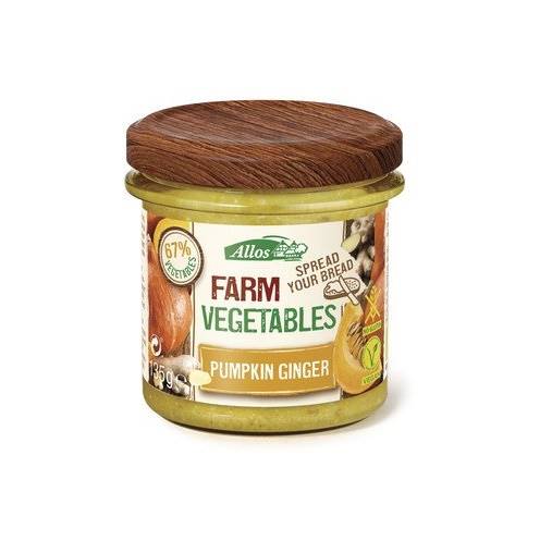 BIO B/glut. Pasta warzywna z dynią i imbirem 135g