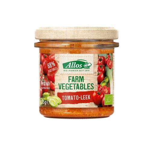 BIO B/glut. Pasta warzywna z pom. i porem135 Allos