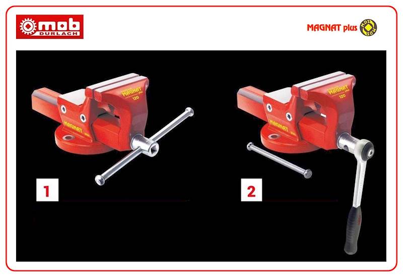 Imadło kute Magnat 120 mm z chwytem do rur, MOB-Durlach 6470120010