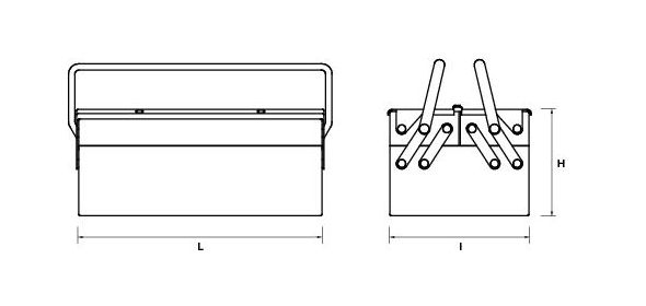 Skrzynka narzędziowa L450/3 MOB-Peddinghaus 9500000001