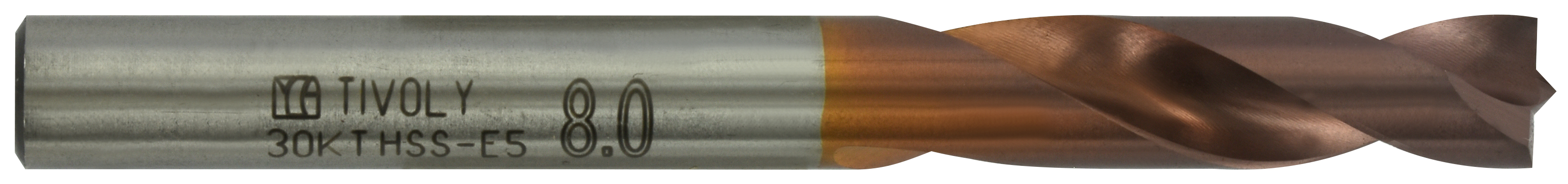 Wiertło do zgrzewów HSS-E5 Ø 8,00 mm split-point z pokryciem Fusio, Tivoly 11447140800