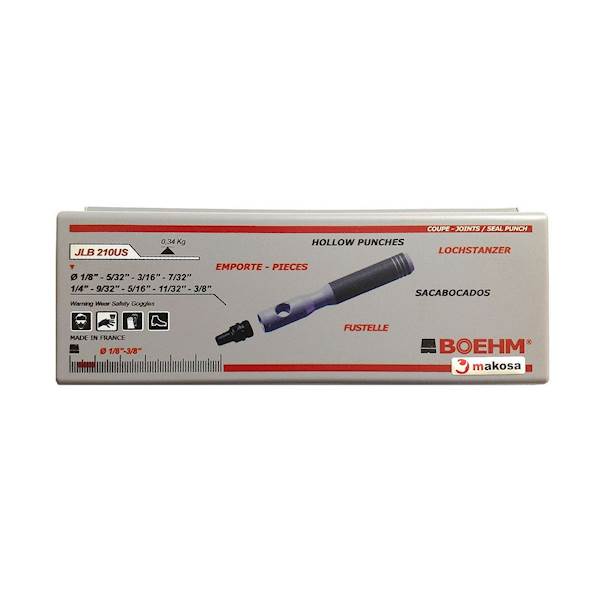 Kpl. wycinaków do uszczelek calowych Ø 1/8"-3/8" Boehm JLB 210 US