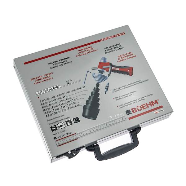 Zestaw wycinaków do uszczelek calowych 1/8"- 2 3/8" Boehm JLB 260 PACC US