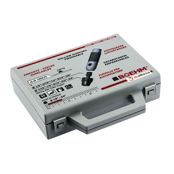 Zestaw wycinaków calowych do uszczelek Ø 1/8"- 3/4" Boehm JLB 320 US