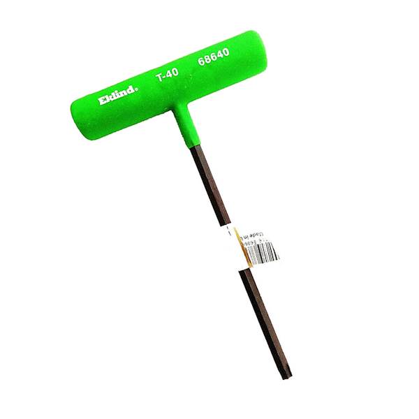 Klucz trzpieniowy Torx T40, z rączką T, 5 cali długi, Eklind 68640