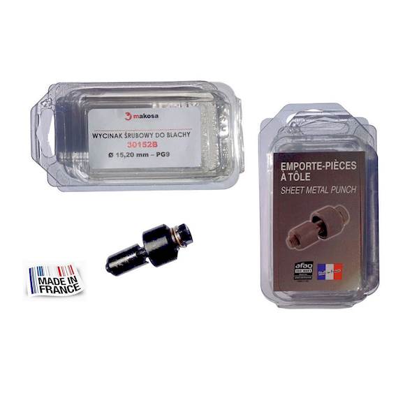 Wycinak do blachy łożyskowany Ø 15,20 mm PG9 - 30152B